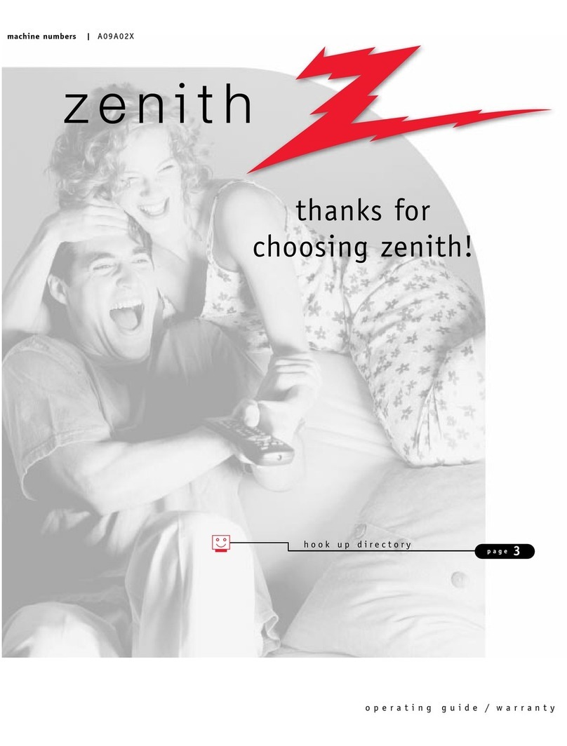 Zenith A09A02X User manual