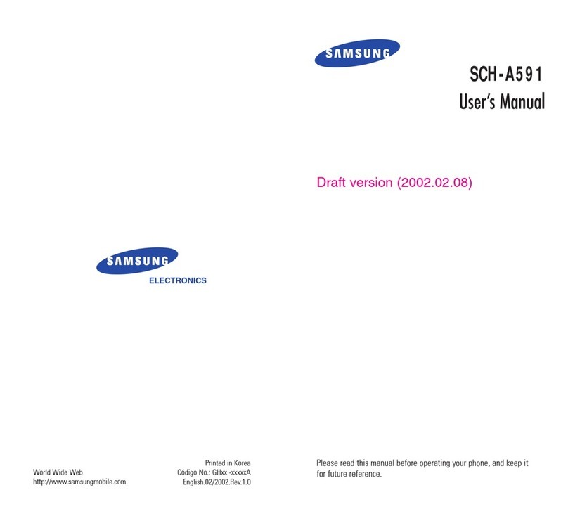 Samsung SCH-A591 User manual Samsung SCH-A591 User manual