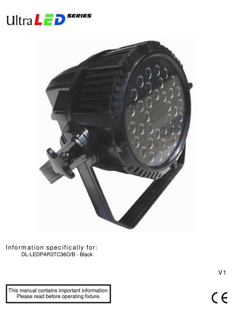 Techni-Lux DL-LEDPAR3TC36O/B User manual