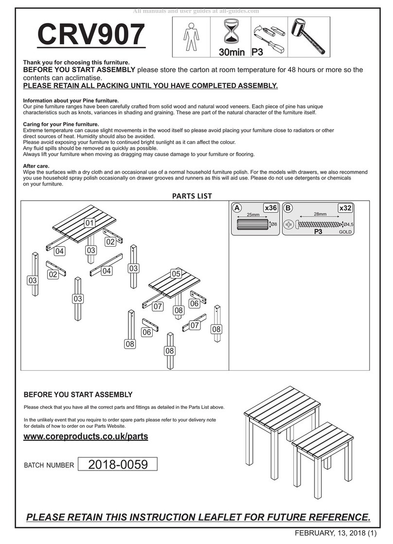 Core Products CRV907 User manual Core Products CRV907 User manual