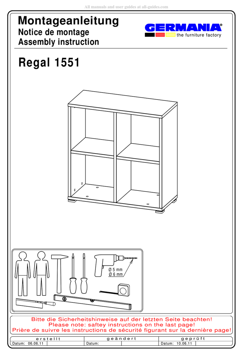 Germania 1551 Assembly instruction Germania 1551 Assembly instruction