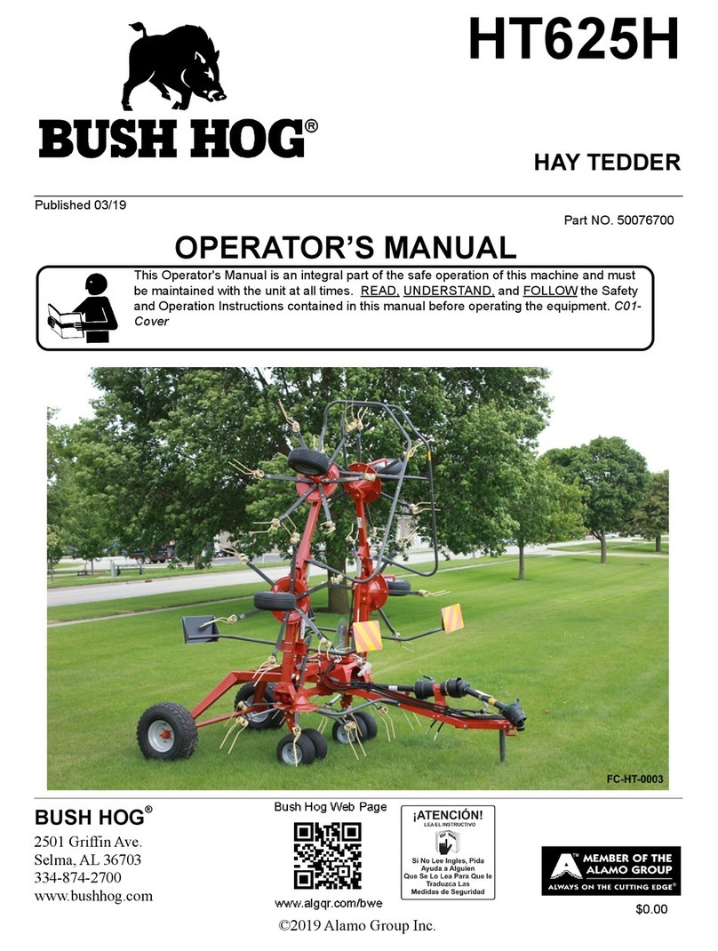 Bush Hog HT625H Operator's manual