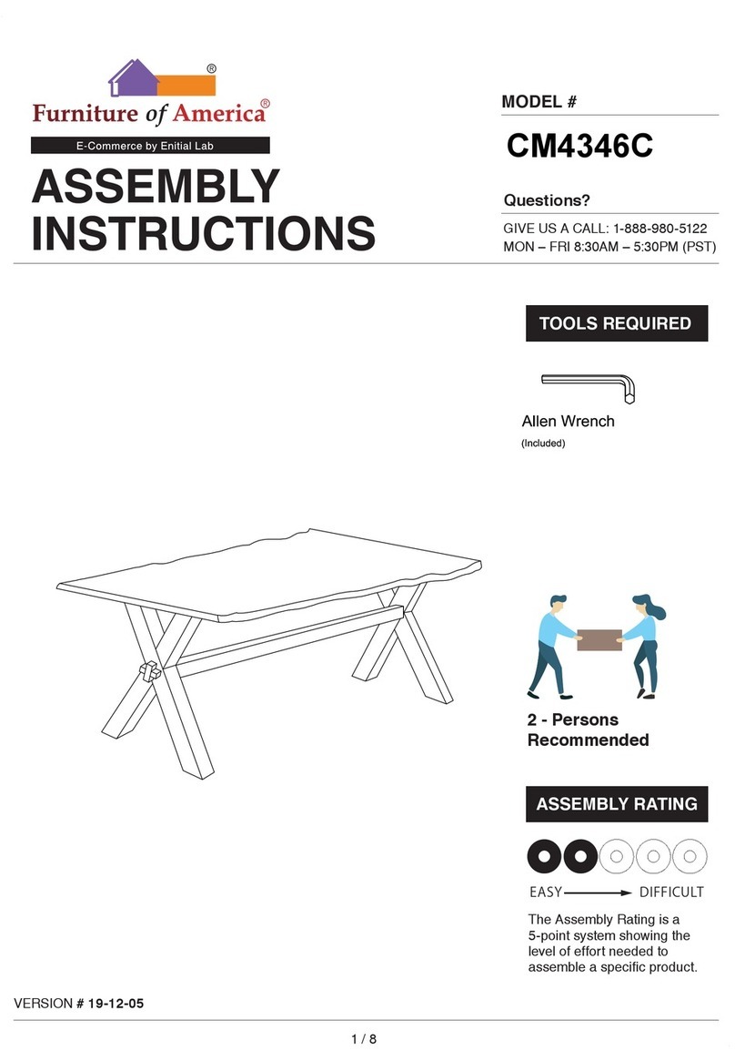 Furniture of America CM4346C Assembly instructions