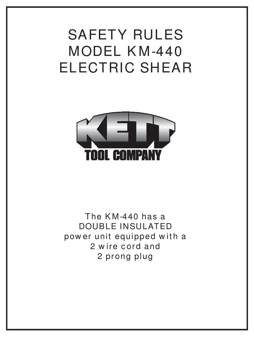 Kett KM-440 Safety rules