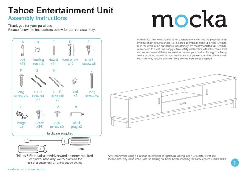 Mocka Tahoe Entertainment Unit User manual Mocka Tahoe Entertainment Unit User manual