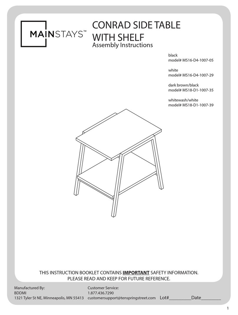 Mainstays Conrad MS16-D4-1007-05 User manual Mainstays Conrad MS16-D4-1007-05 User manual