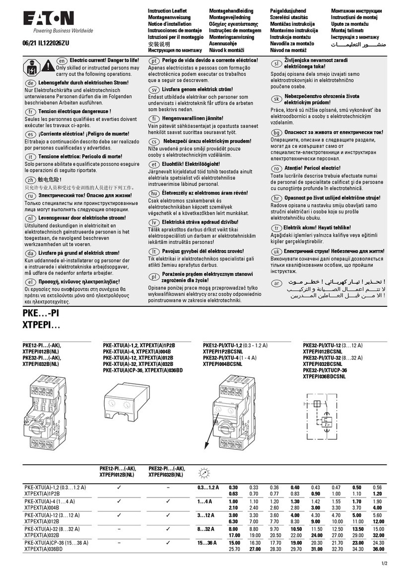 Eaton PKE-PI Series Manual