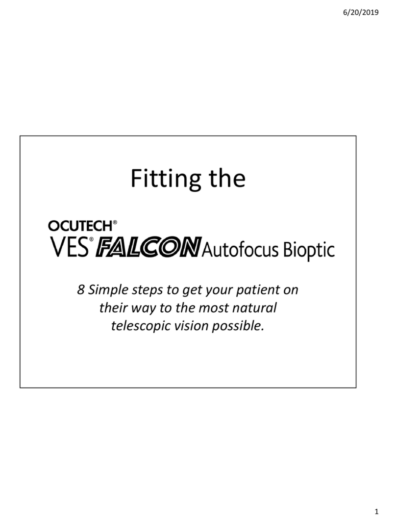 Ocutech VES FALCON Autofocus Bioptic Fitting instructions