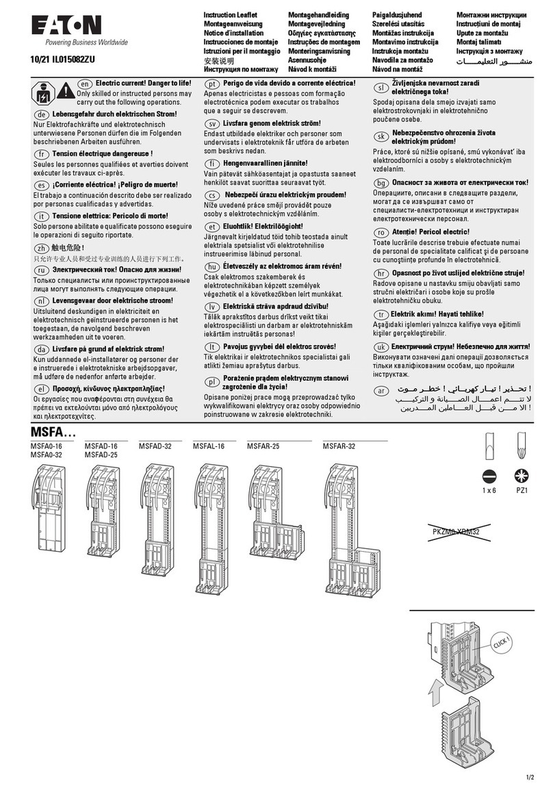 Eaton MSFA Series Manual Eaton MSFA Series Manual