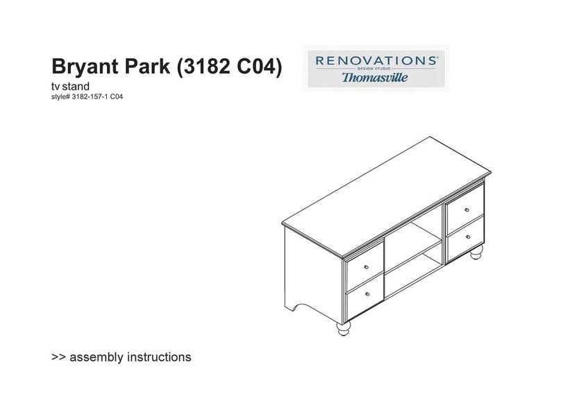 Thomasville RENOVATIONS Bryant Park Assembly instructions