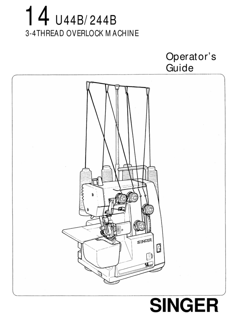 Singer 14 U44B/244B Operator's guide