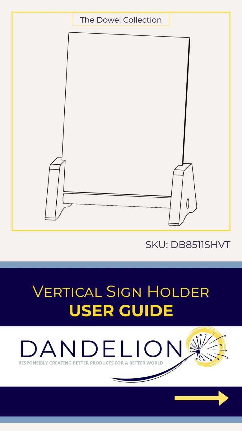 DANDELION Dowel DB8511SHVT user guide