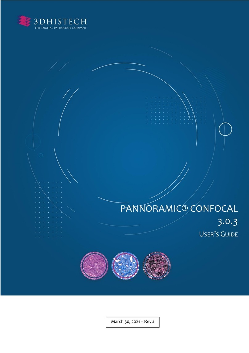 3D Histech PANNORAMIC CONFOCAL 3.0.3 user guide