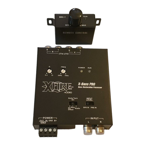 XFIRE AUDIO X-Bass PRO owner's manual