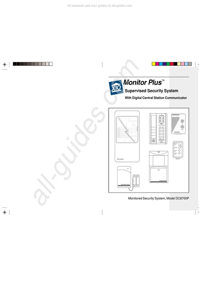 X10 Monitor Plus DC8700P User manual