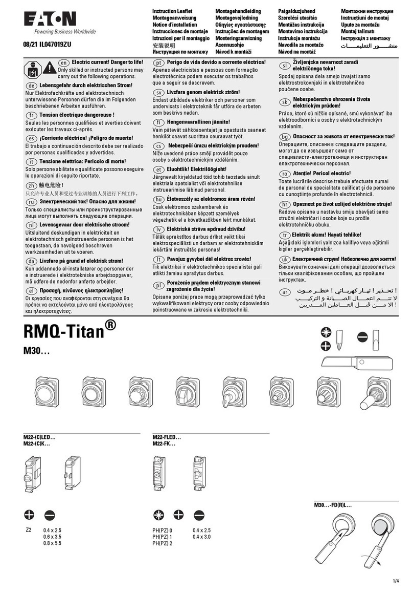 Eaton RMQ-Titan M30 Series Instruction leaflet