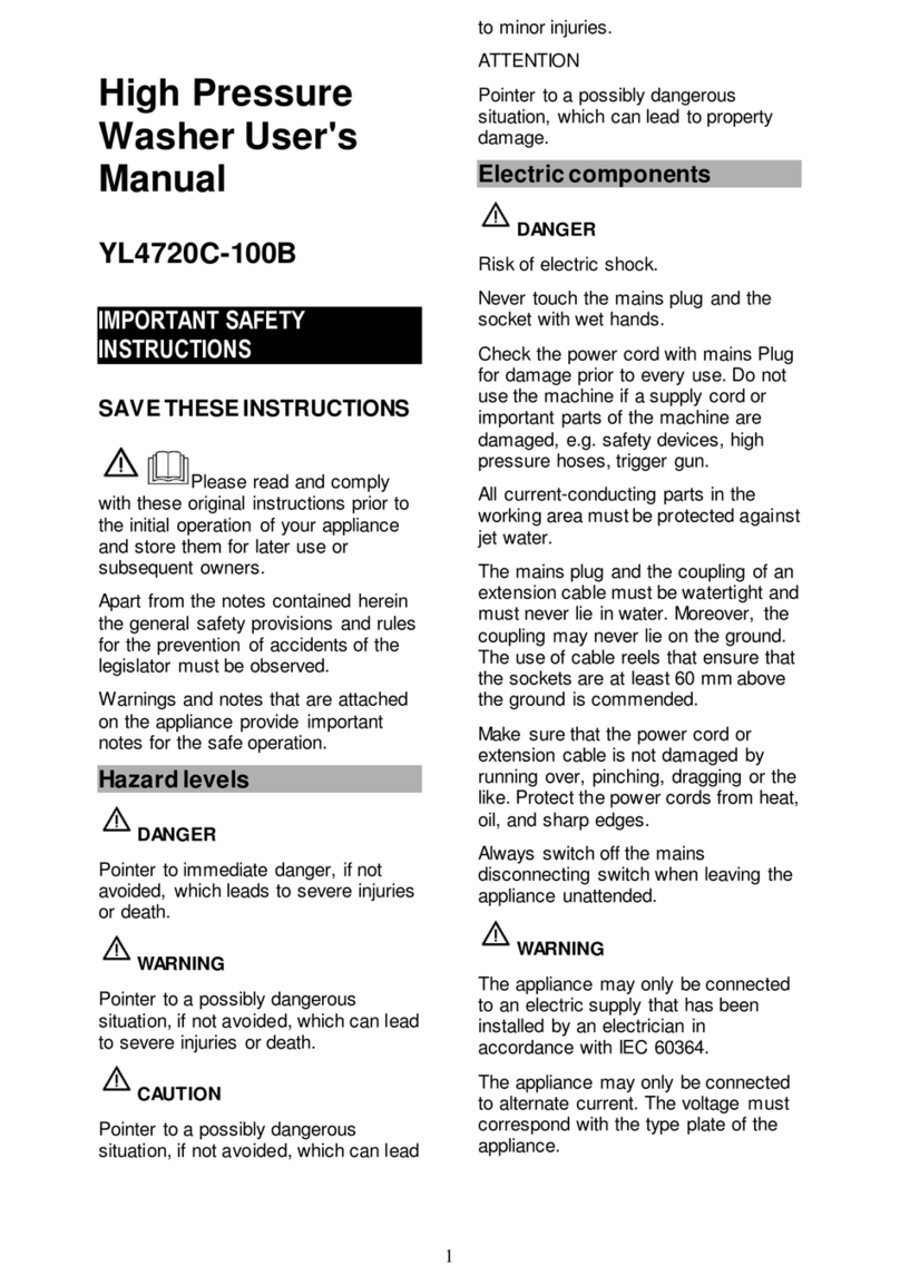 Princess auto YL4720C-100B user manual