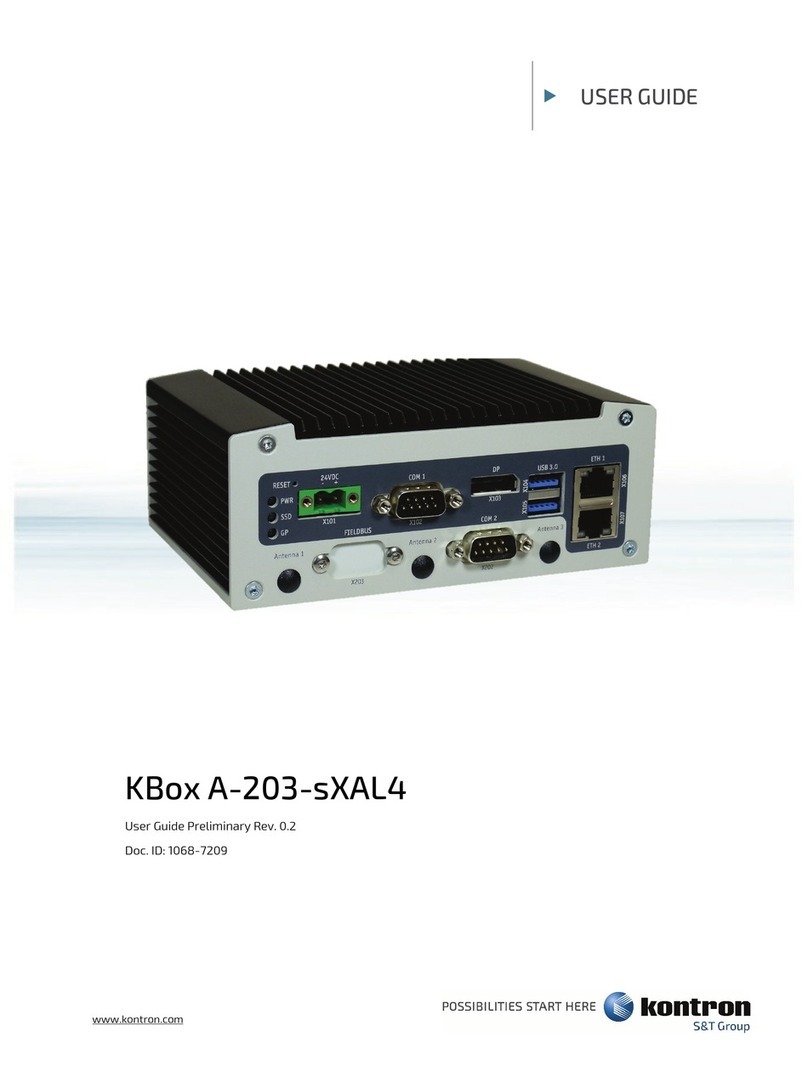 S&T Kontron KBox A-203-sXAL4 User manual