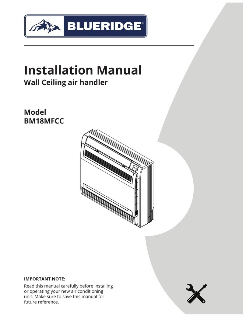 Blue Ridge BM18MFCC installation manual Blue Ridge BM18MFCC installation manual