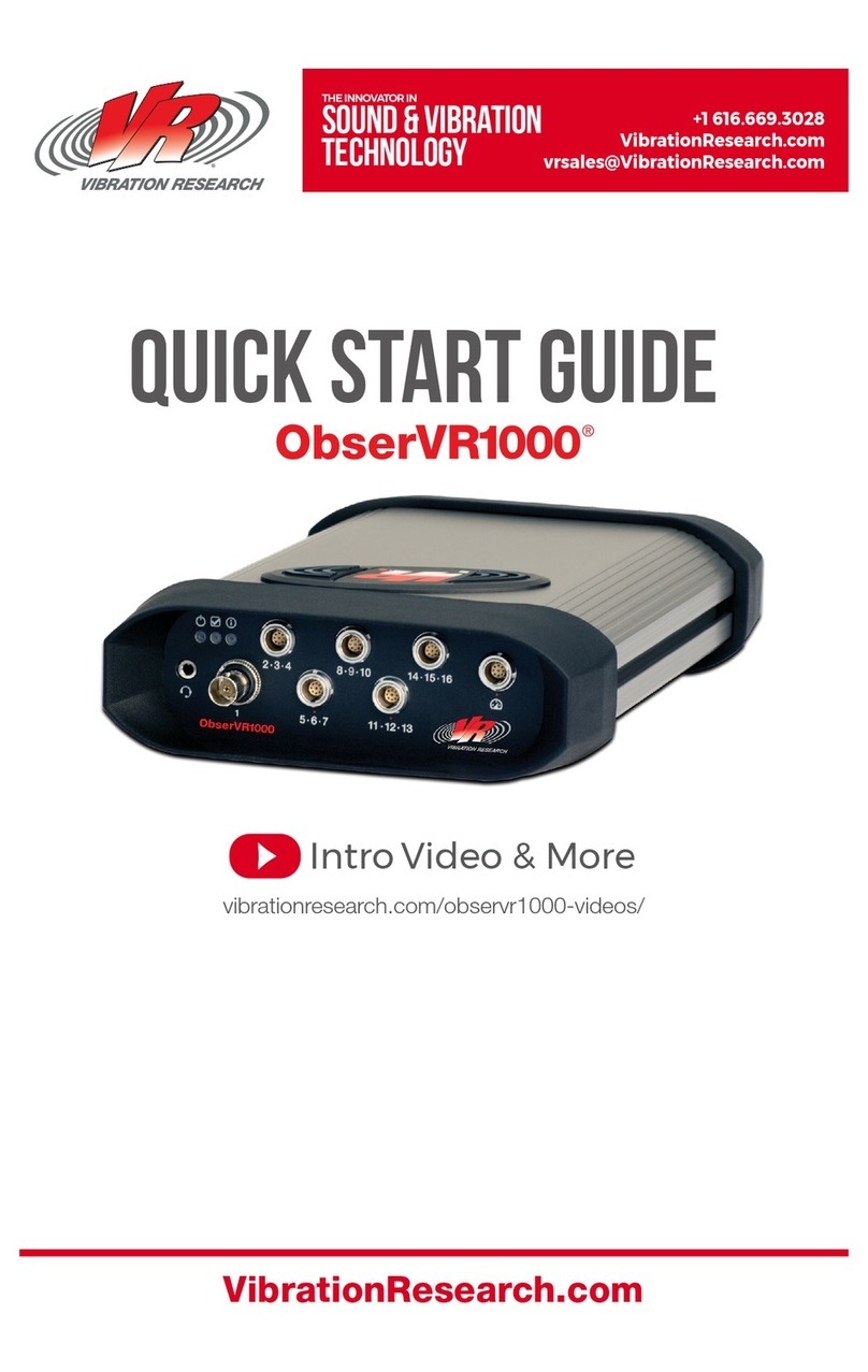 Vibration Research ObserVR1000 quick start guide