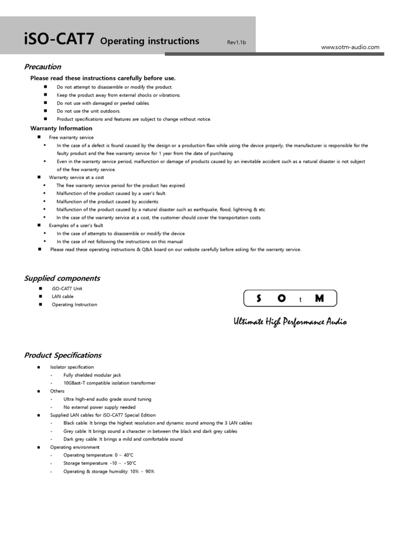 SOtM iSO-CAT7 operating instructions