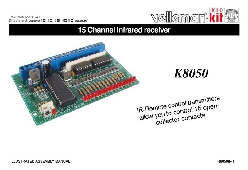 Velleman-Kit K8050 Assembly manual
