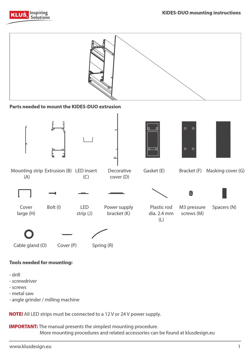 Klus KIDES-DUO Mounting instructions