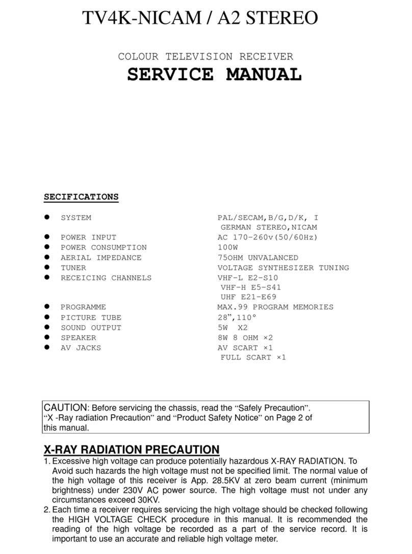 Tauras TV4K-NICAM Service manual