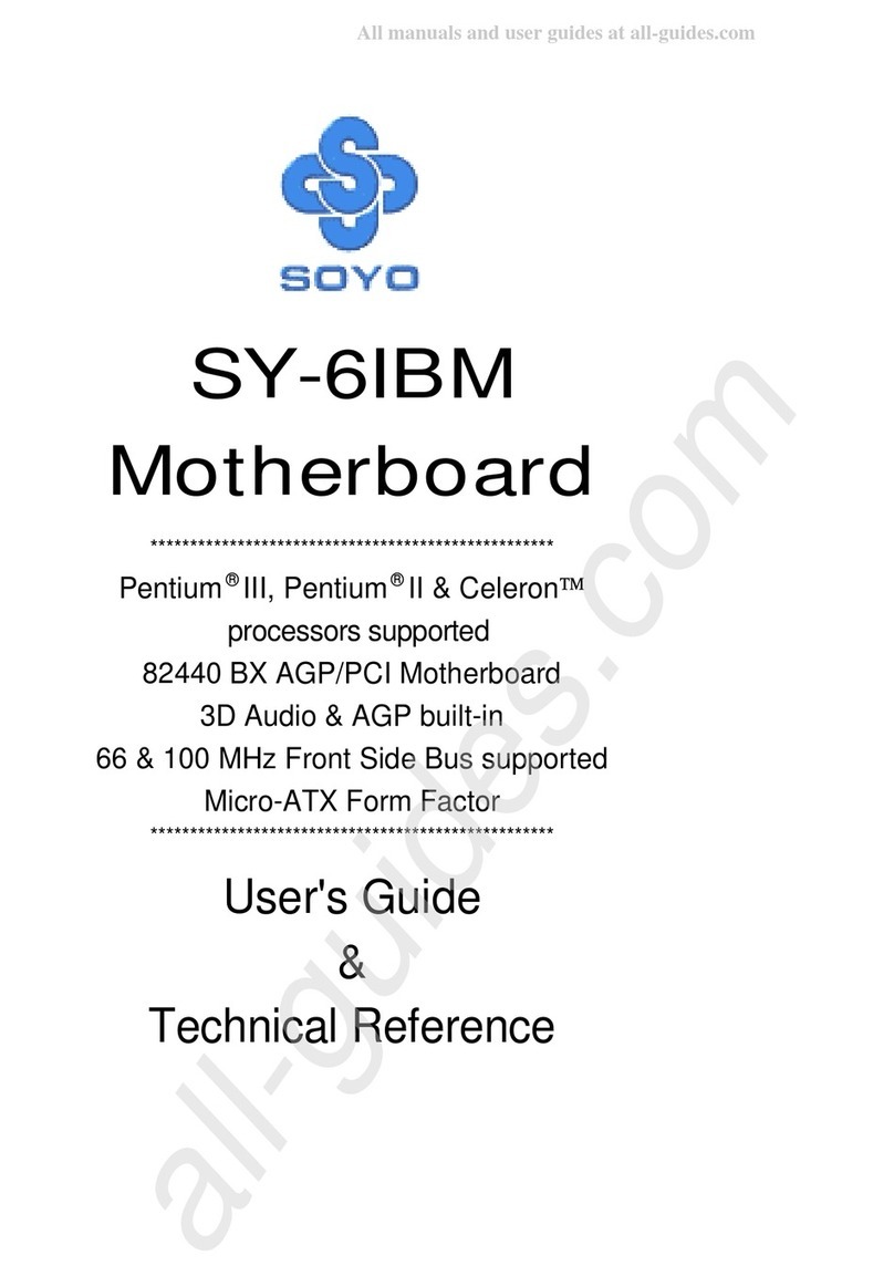 SOYO SY-6IBM User's guide & technical reference