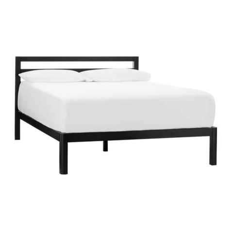 StyleWell METAL PLATFORM BED WITH HORIZONTAL SLATS Use and care guide StyleWell METAL PLATFORM BED WITH HORIZONTAL SLATS Use and care guide