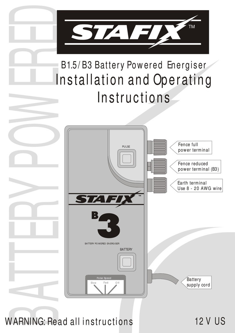 Stafix B1.5 Installation and operating instruction