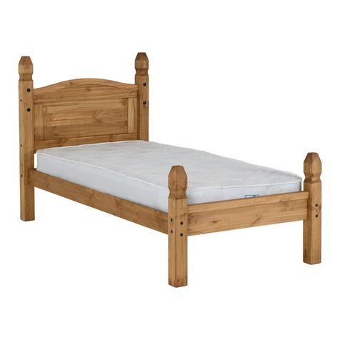Seconique Furniture CORONA 3' LOW END BED Assembly instructions Seconique Furniture CORONA 3' LOW END BED Assembly instructions