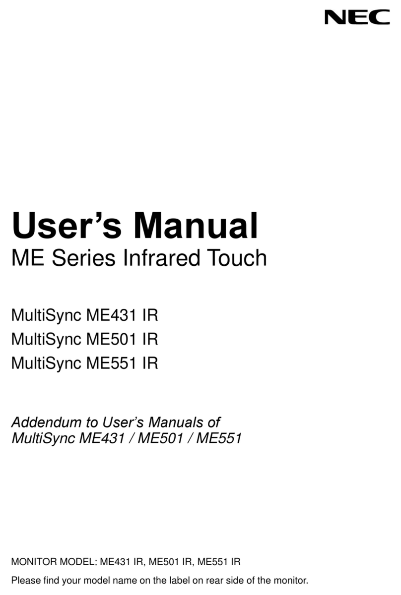 NEC ME Series user manual