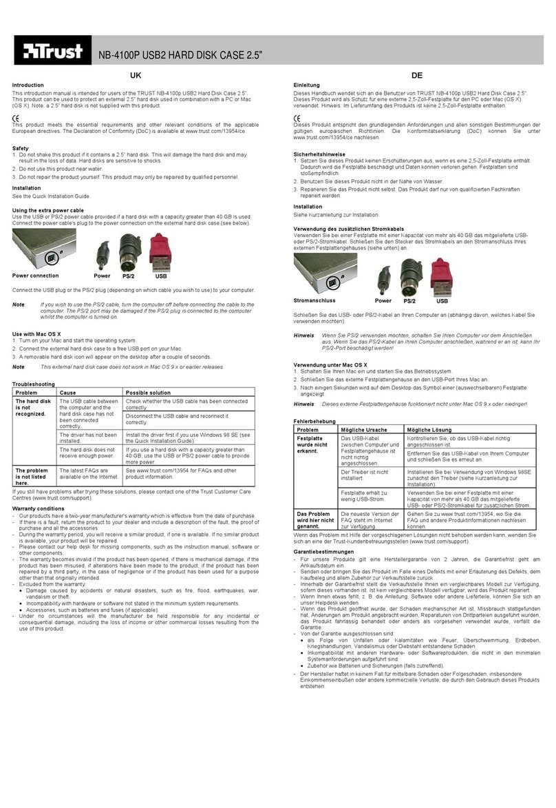Trust NB-4100P manual