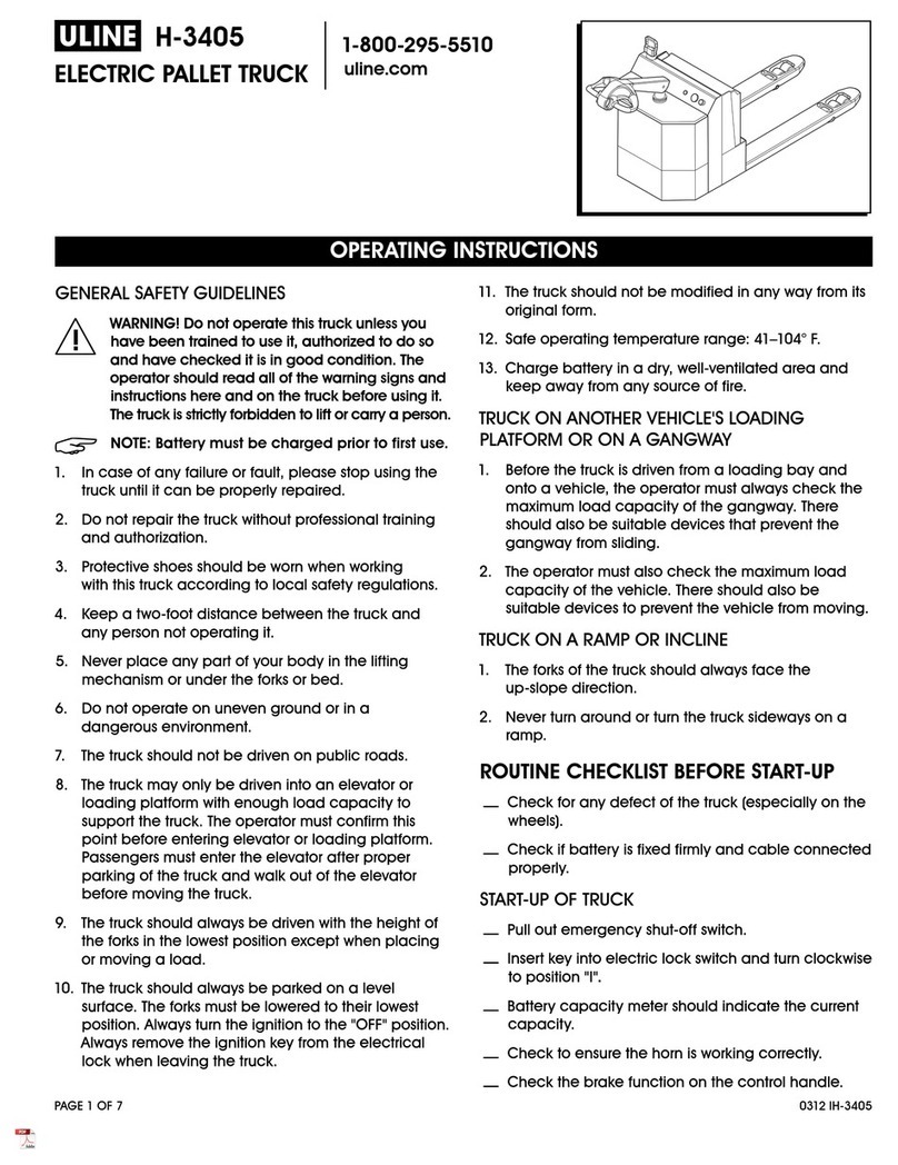 U-Line H-3405 operating instructions