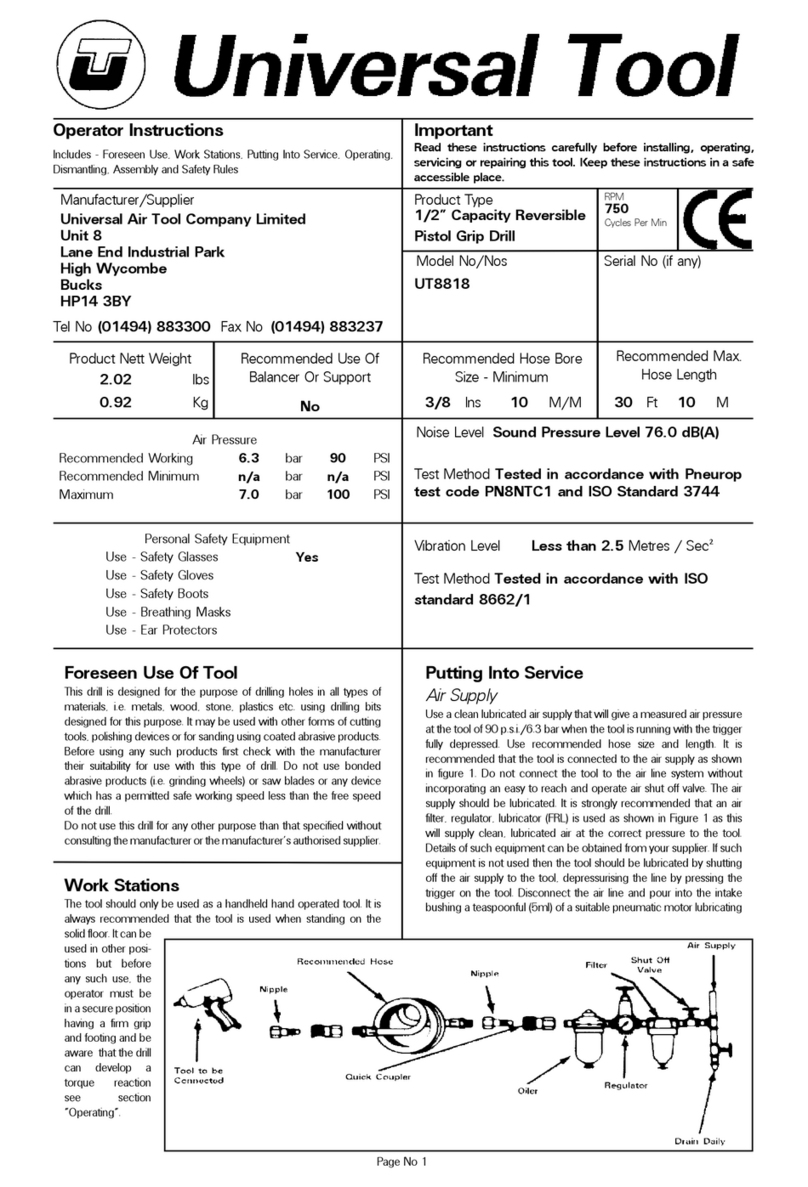 Universal Tool UT8818 Specifications