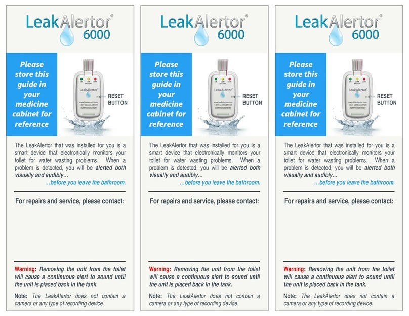 LeakAlertor 6000 quick start guide LeakAlertor 6000 quick start guide
