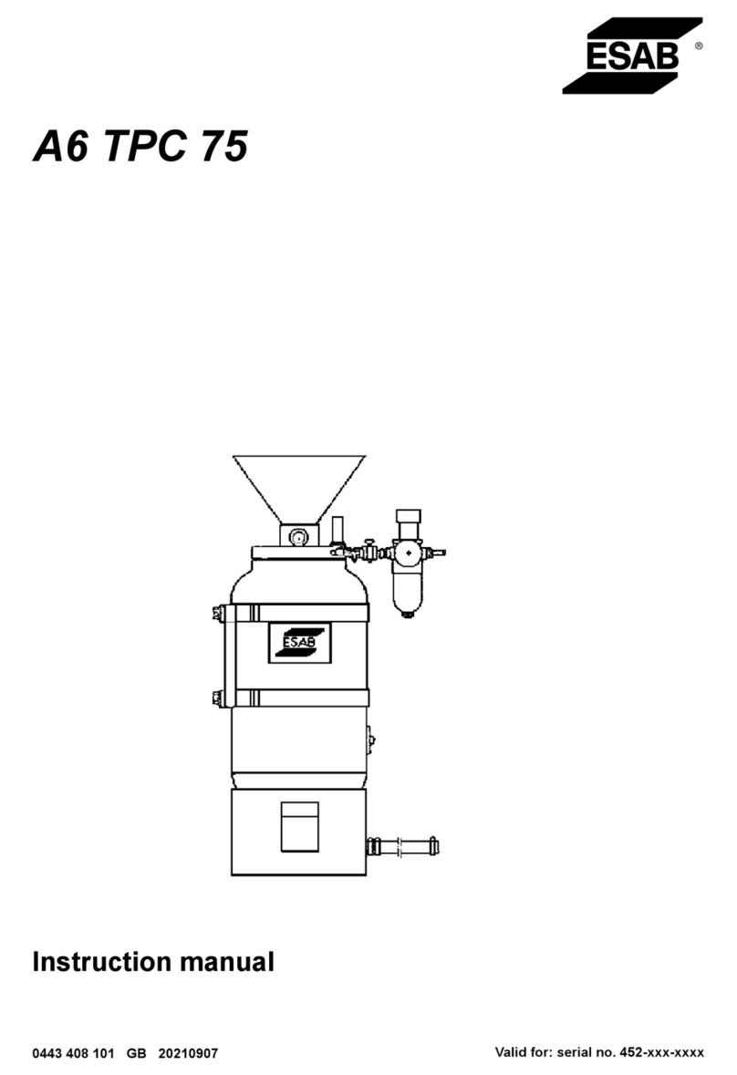 ESAB A6 TPC 75 User manual