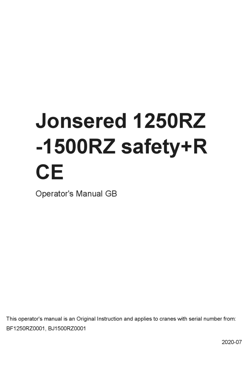 Jonsered 1250RZ User manual