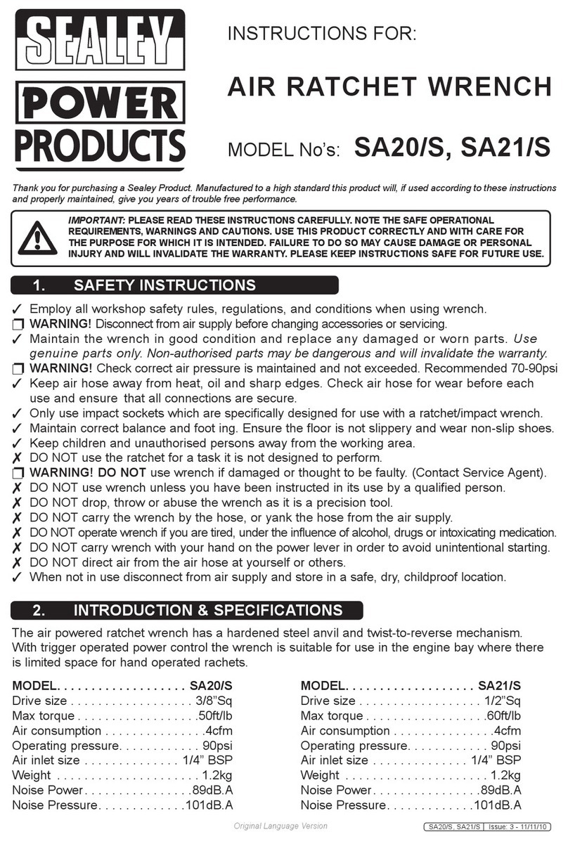 Sealey SA20/S instructions