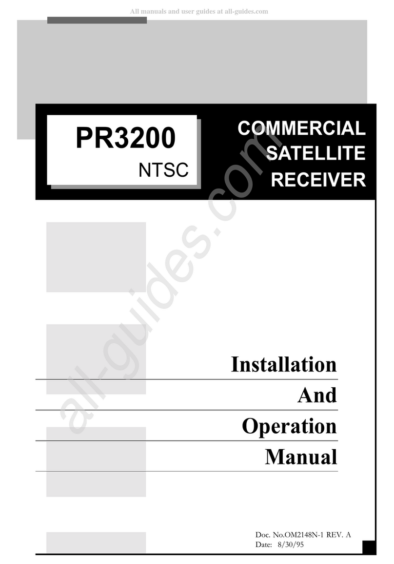 Pico Macom PR3200 Installation and operation manual