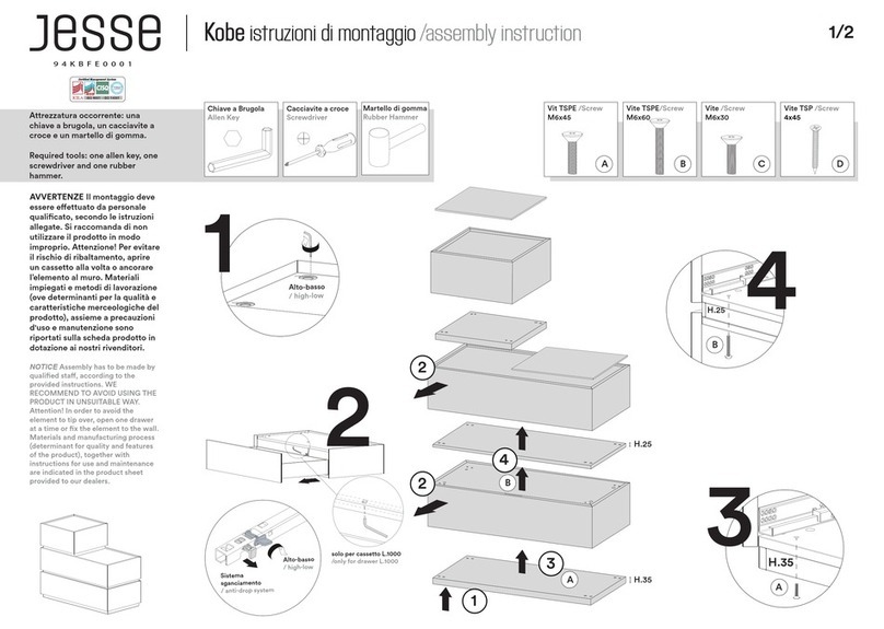 Jesse Kobe 94KBFE0001 Assembly instruction