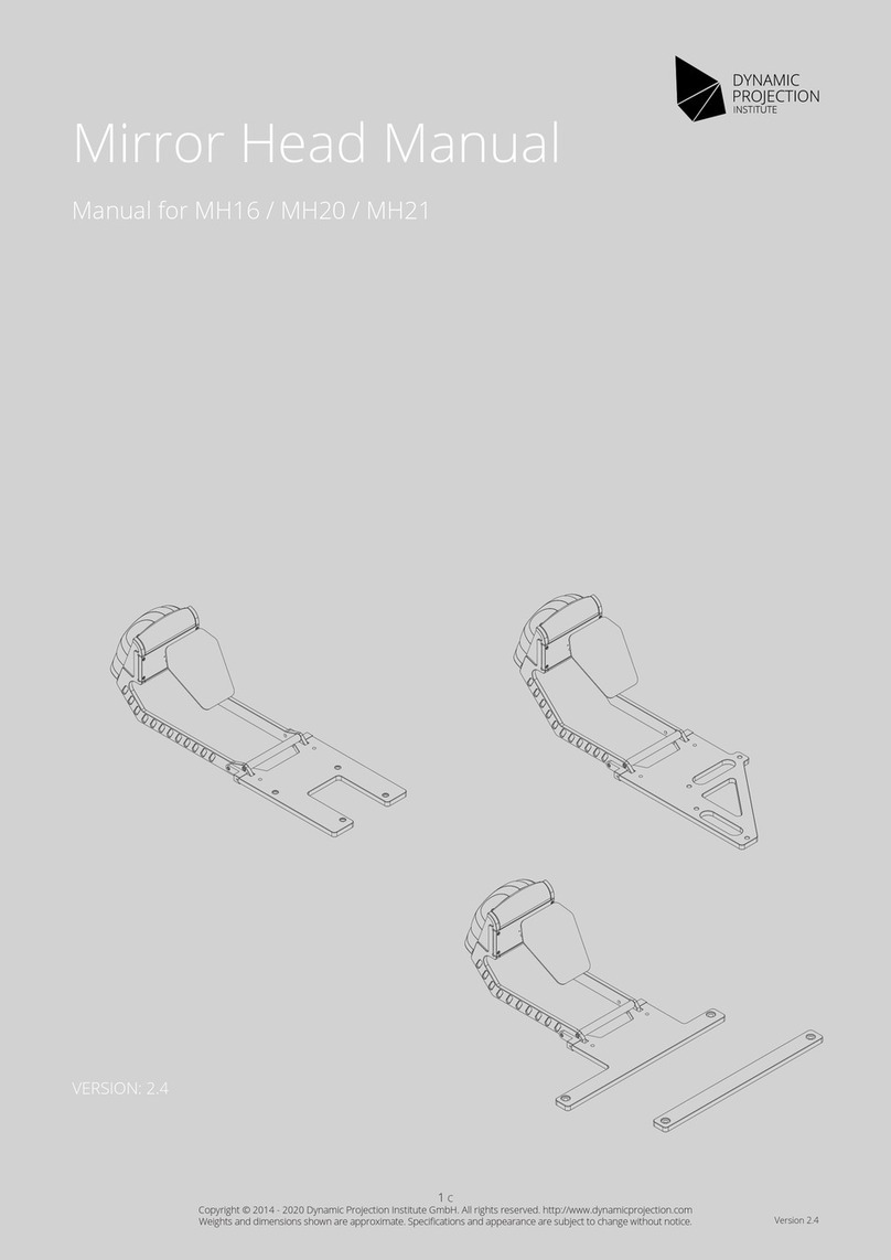 Dynamic Projection Mirror Head MH21 User manual