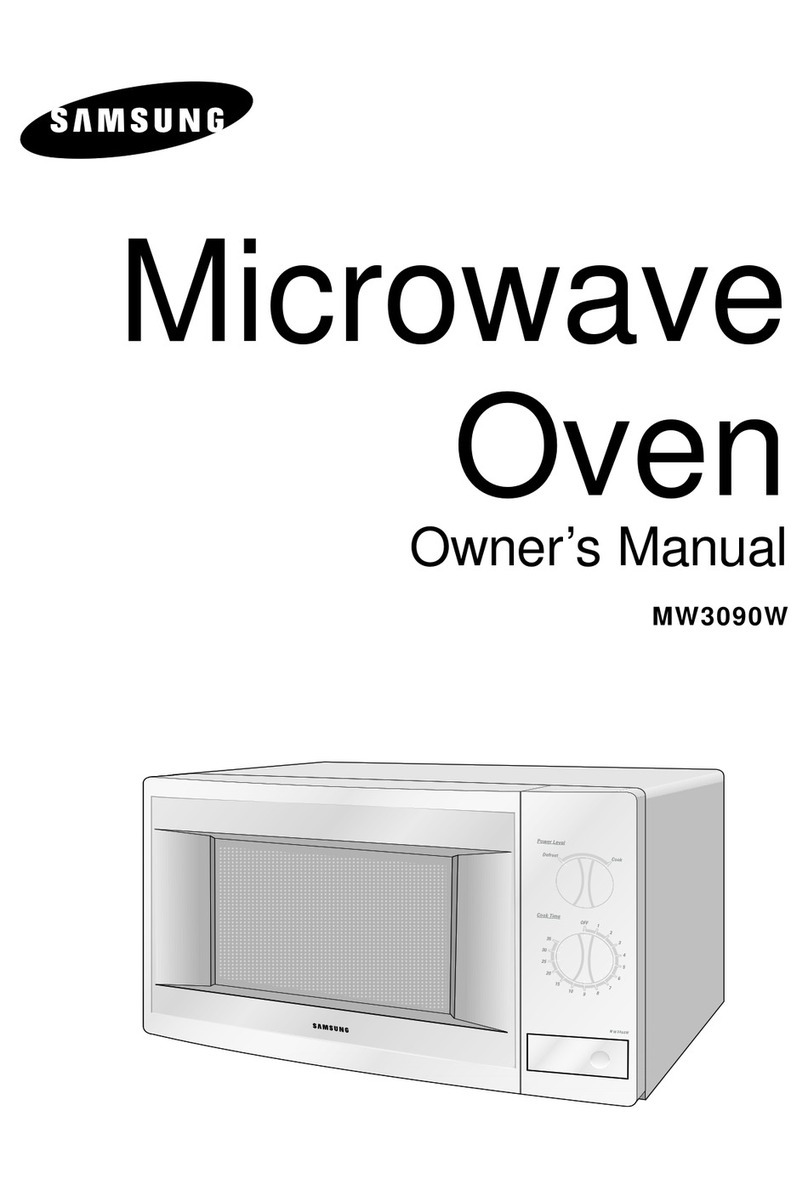 Samsung MW3090W User manual