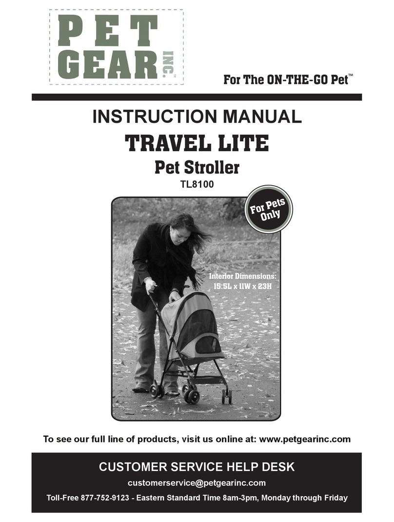 Pet Gear TRAVEL LITE TL8100 instruction manual