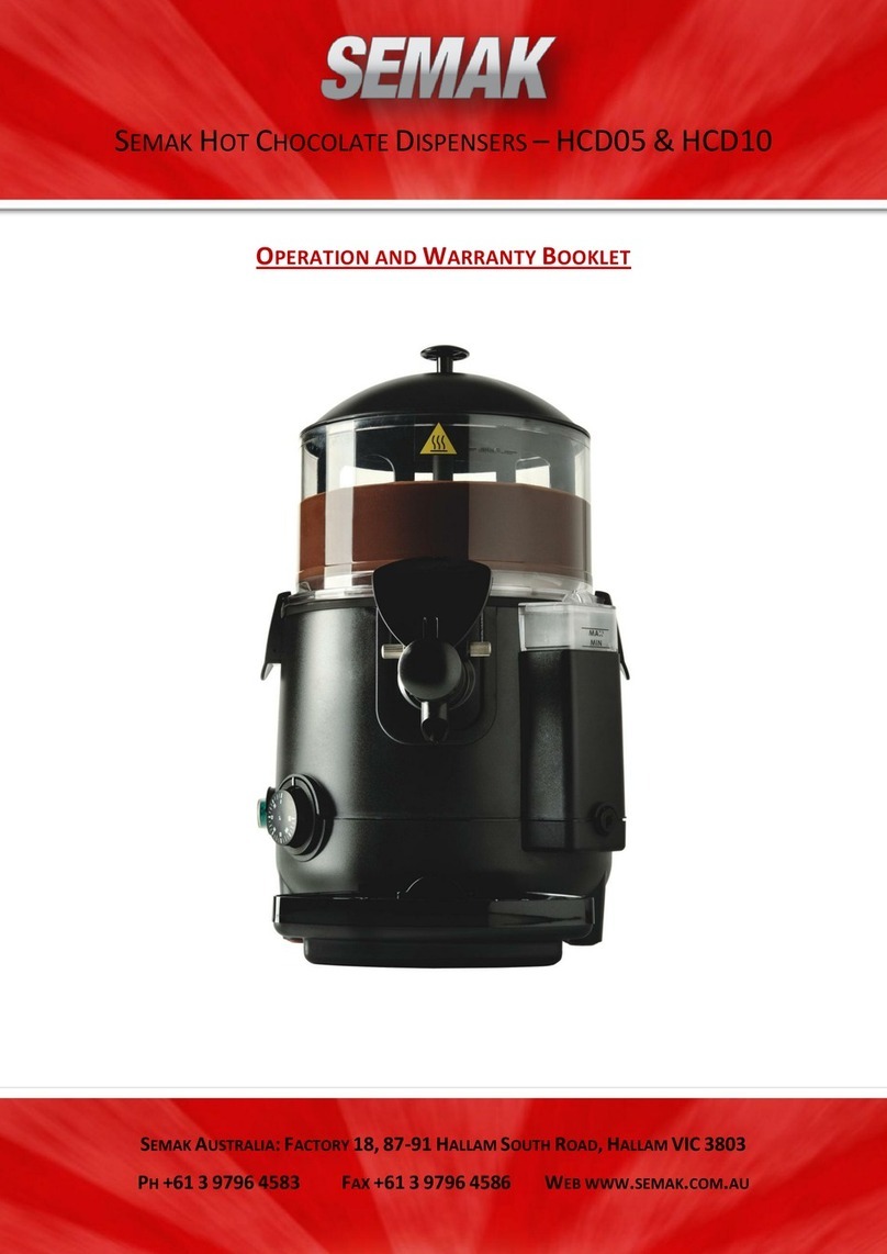 SEMAK HCD05 Operation and warranty booklet