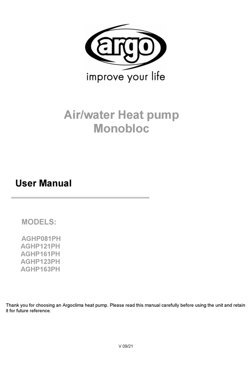 Argo AGHP081PH user manual Argo AGHP081PH user manual