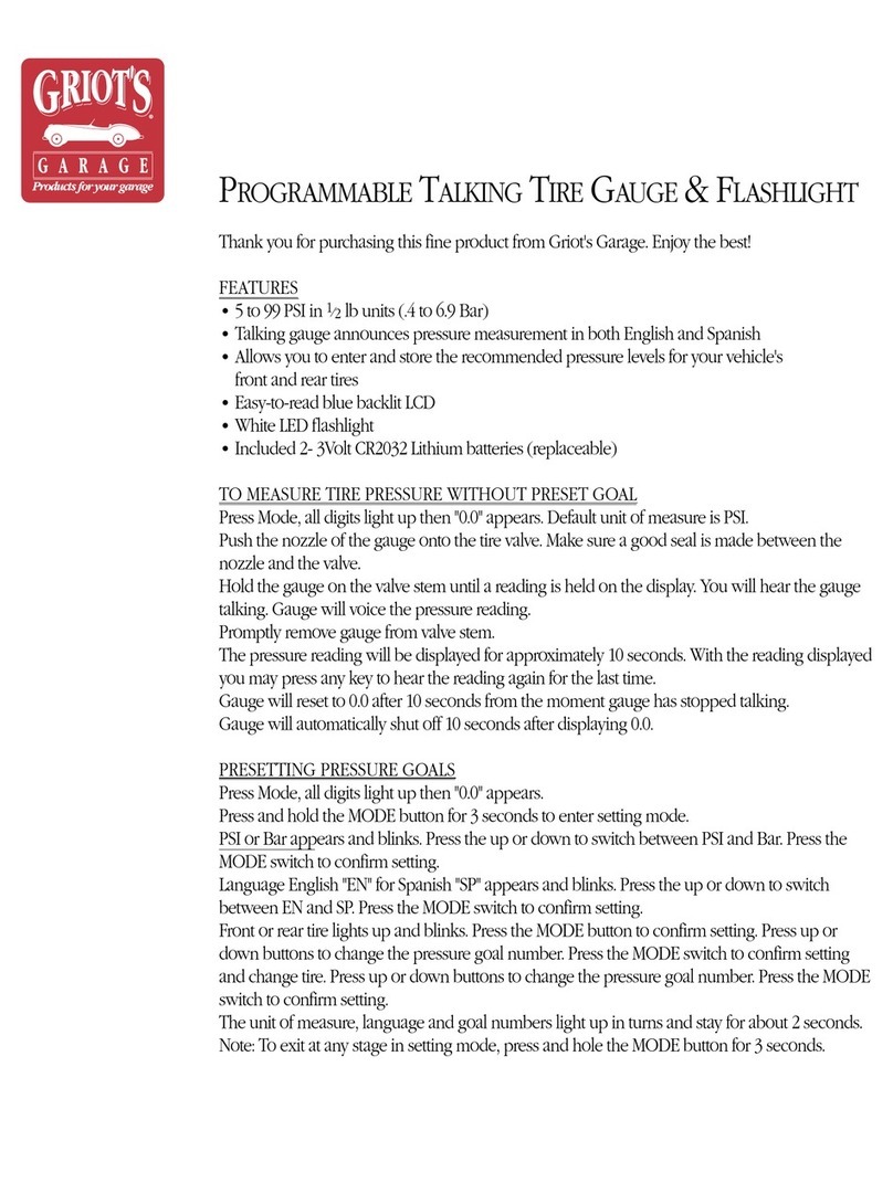 Griots Garage 44409 quick start guide Griots Garage 44409 quick start guide