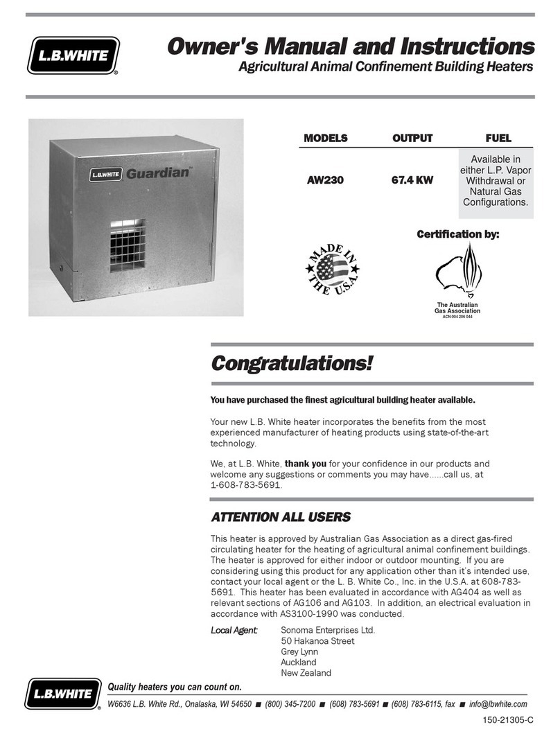L.B. White AW230 Manual