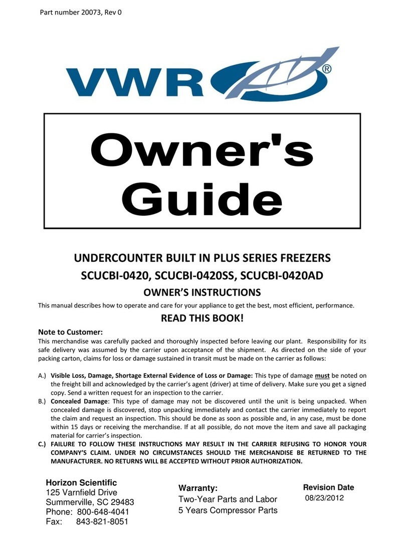 VWR SCUCBI-0420 User manual VWR SCUCBI-0420 User manual